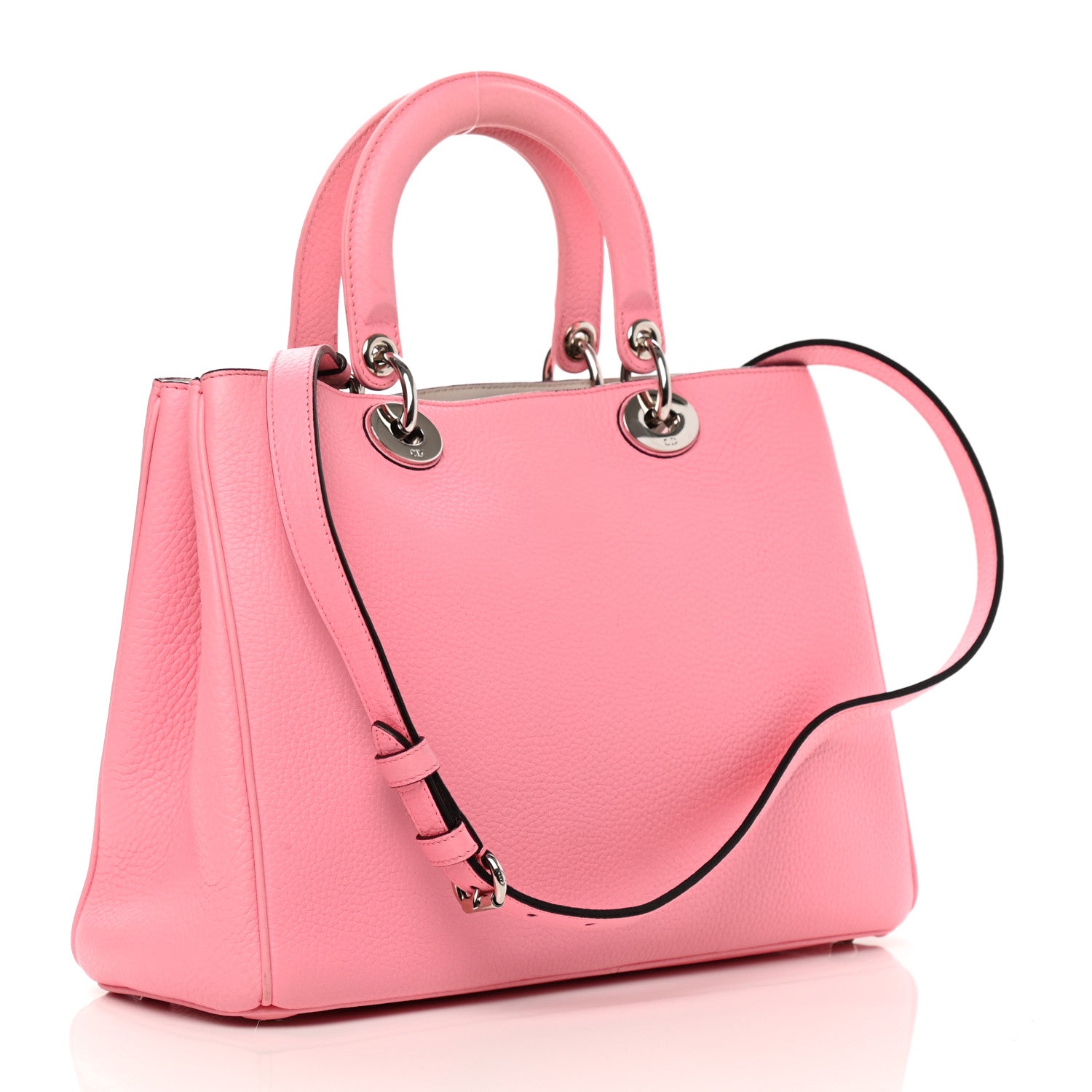 Christian Dior Bullcalf Large Diorissimo Tote Pink 4 of 18