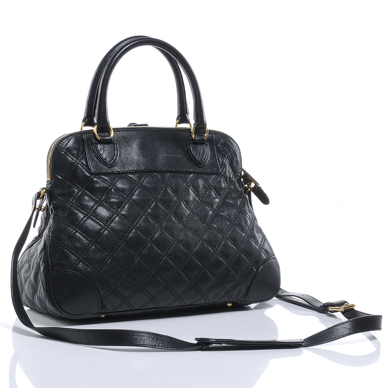 Marc Jacobs Leather Quilting Whitney Tote Black 3 of 8