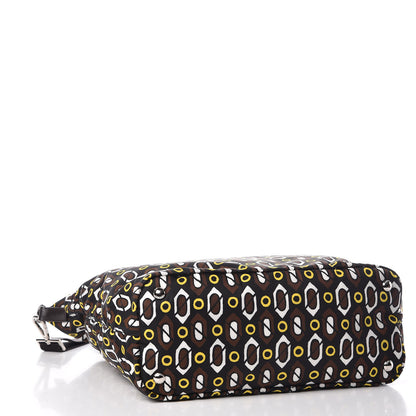 Prada Tessuto Stampato Nylon Saffiano Print Tote Cacao 5 of 10