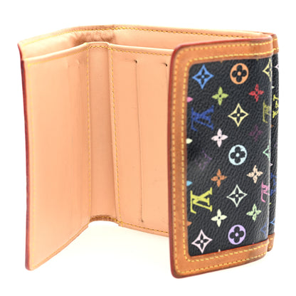 Louis Vuitton Monogram Multicolor Porte-Monnaie Billets Wallet Black 6 of 8