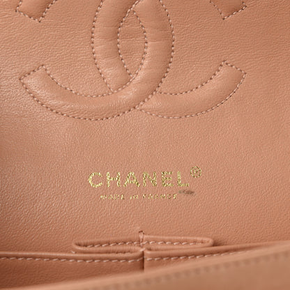 Chanel Lambskin Quilted Medium Double Flap Salmon Pink 8 of 13