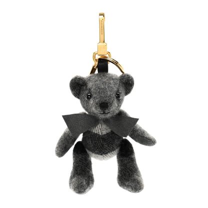Burberry Cashmere Check Thomas Bear Charm Mid Grey 1 of 5