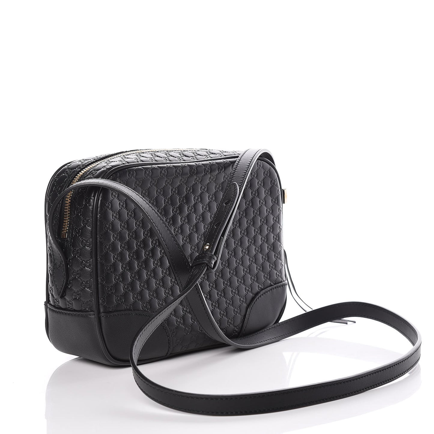 Microguccissima Mini Bree Messenger Bag Black