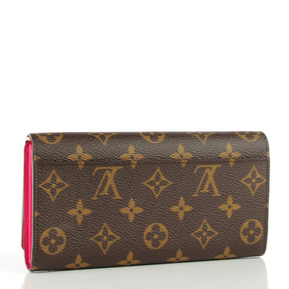 Louis Vuitton Monogram 2015 Christmas Animation Sarah Wallet Hibiscus 3 of 7