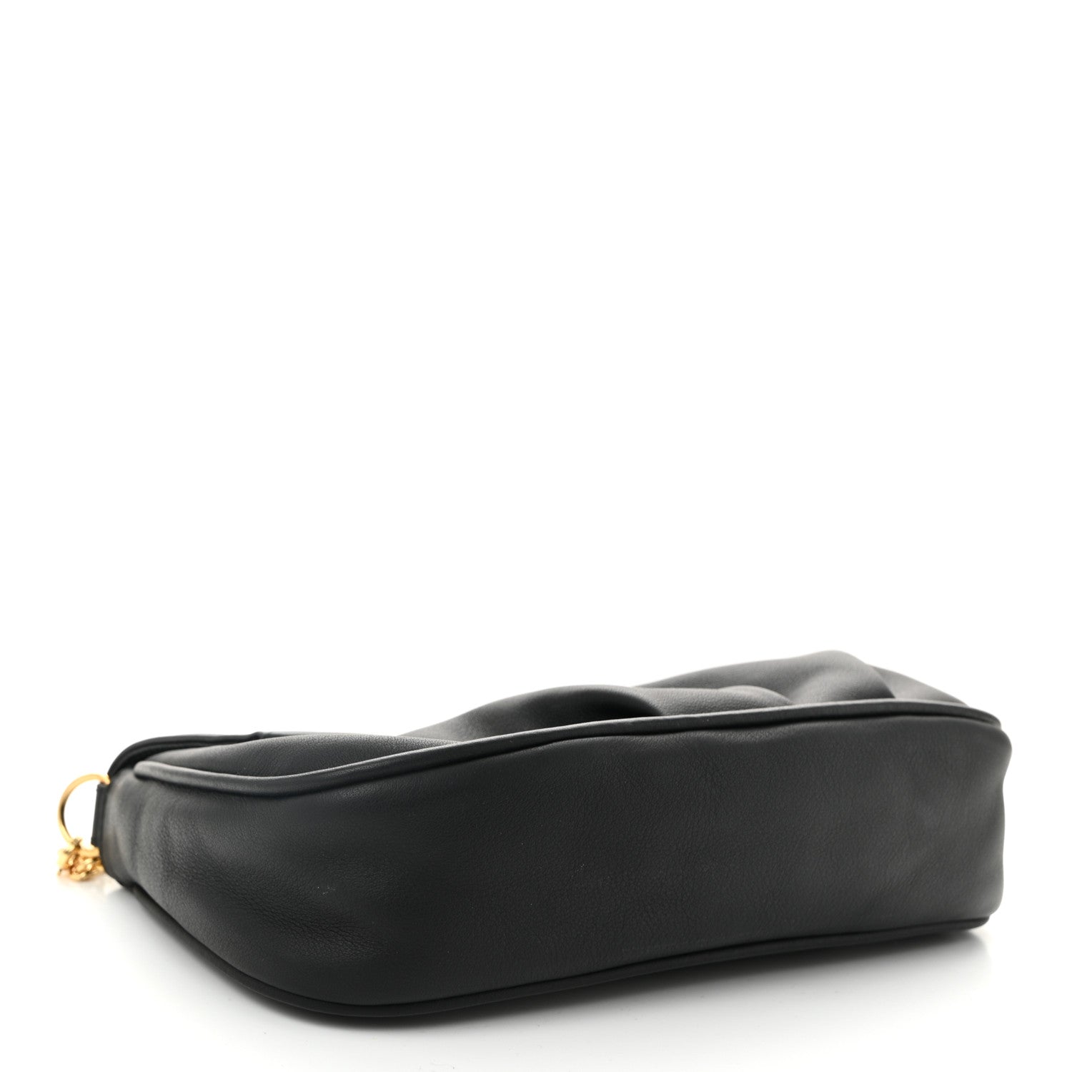 Fendi Vitello Flamingo Fendista Pouchette Crossbody Black 4 of 10