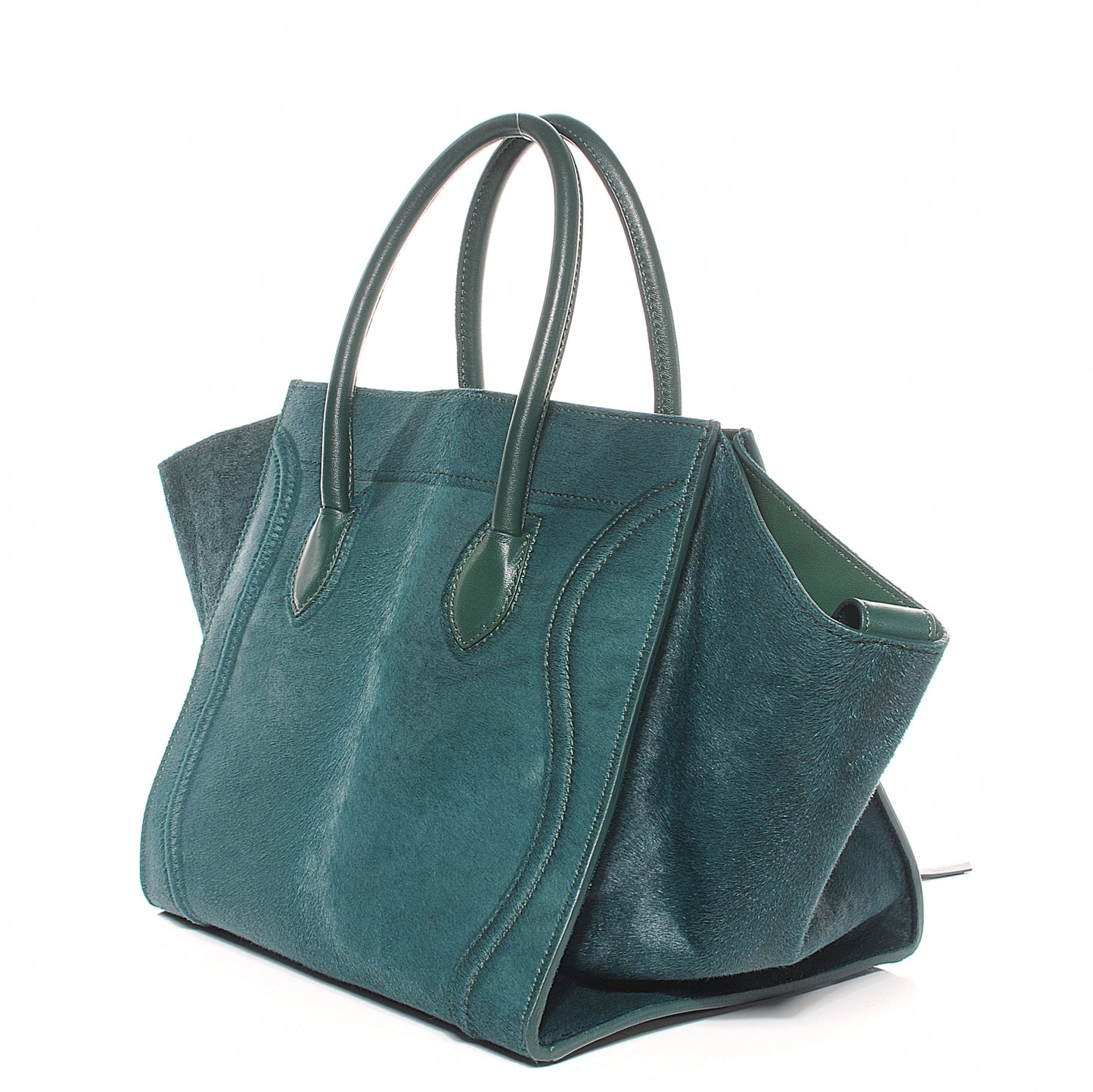 Pony Hair Small Phantom Luggage Jade