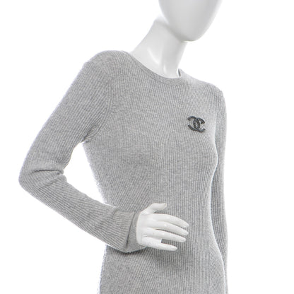 Chanel Ruthenium Bead CC Brooch Dark Grey 2 of 4