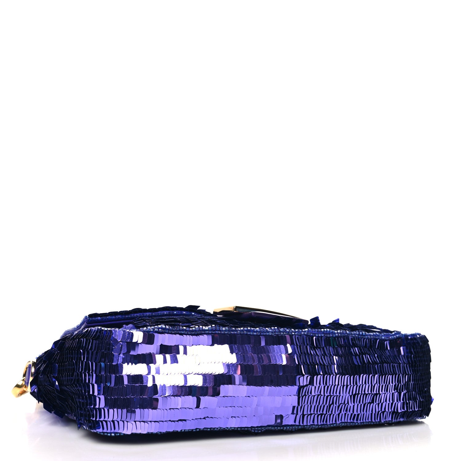 Fendi Sequin Paillettes Shiny Nappa Sex and the City Baguette Viola Purple Rain 4 of 12