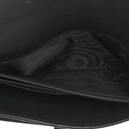 Christian Dior Ultra Matte Calfskin Saddle Chain Wallet Pouch Black 7 of 18