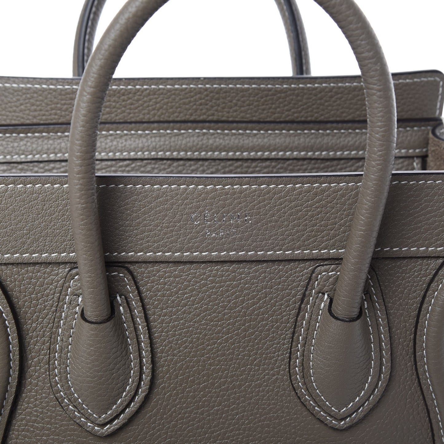 Drummed Calfskin Nano Luggage Souris