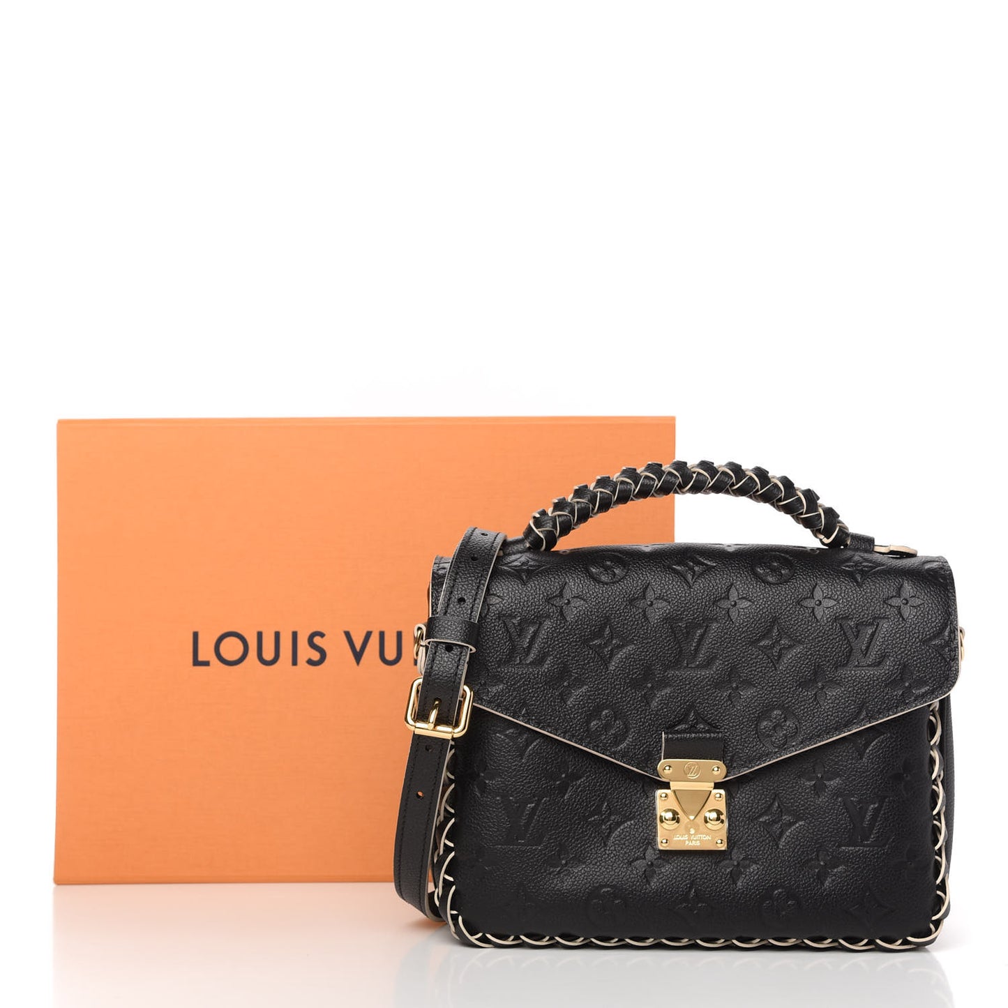 Empreinte Braided Pochette Metis Black