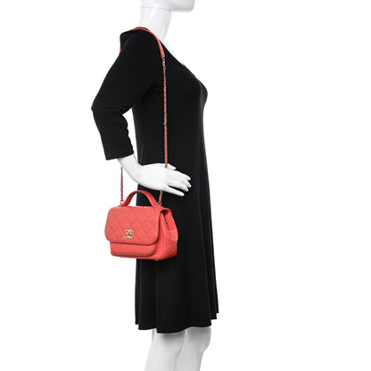 Chanel Caviar Quilted Mini Business Affinity Flap Red 2 of 14