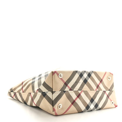 Burberry Nova Check Large Nickie Tote White 4 of 12