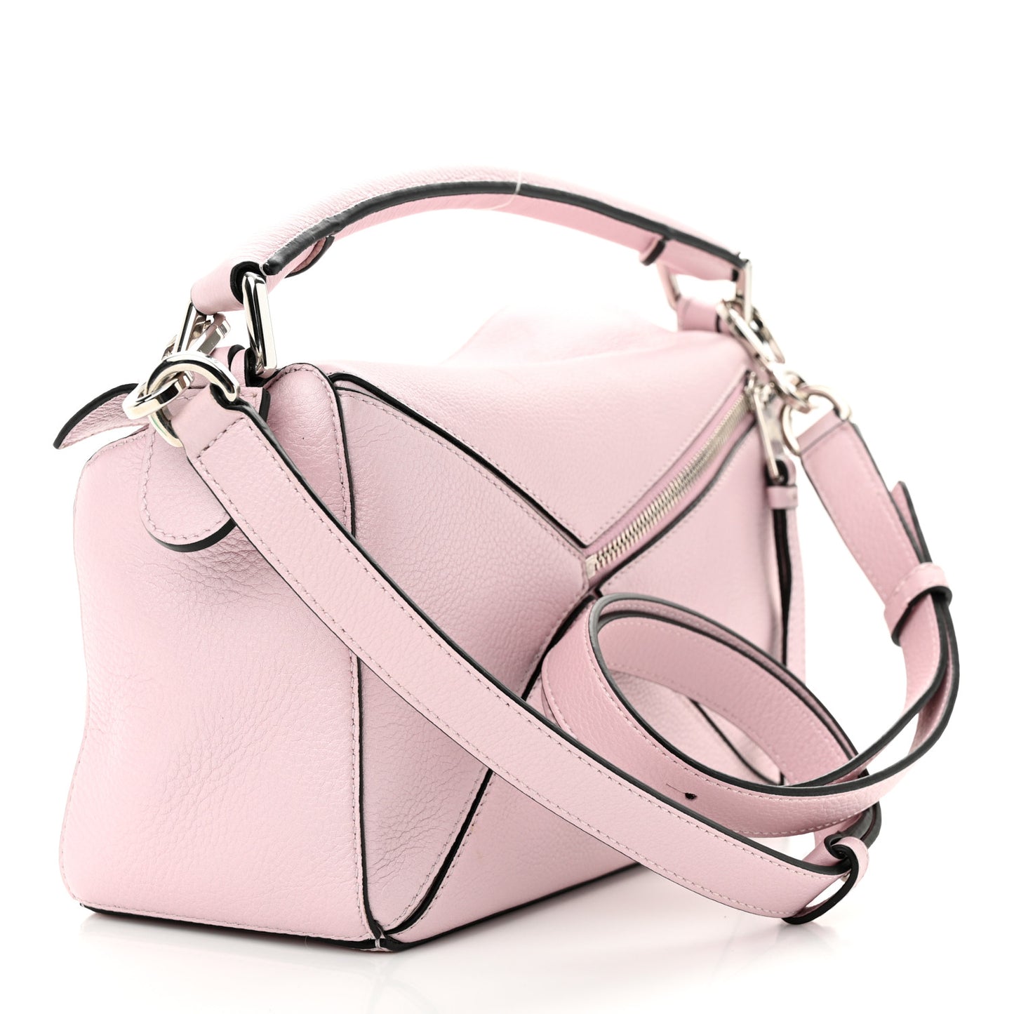 Calfskin Small Puzzle Bag Icy Pink