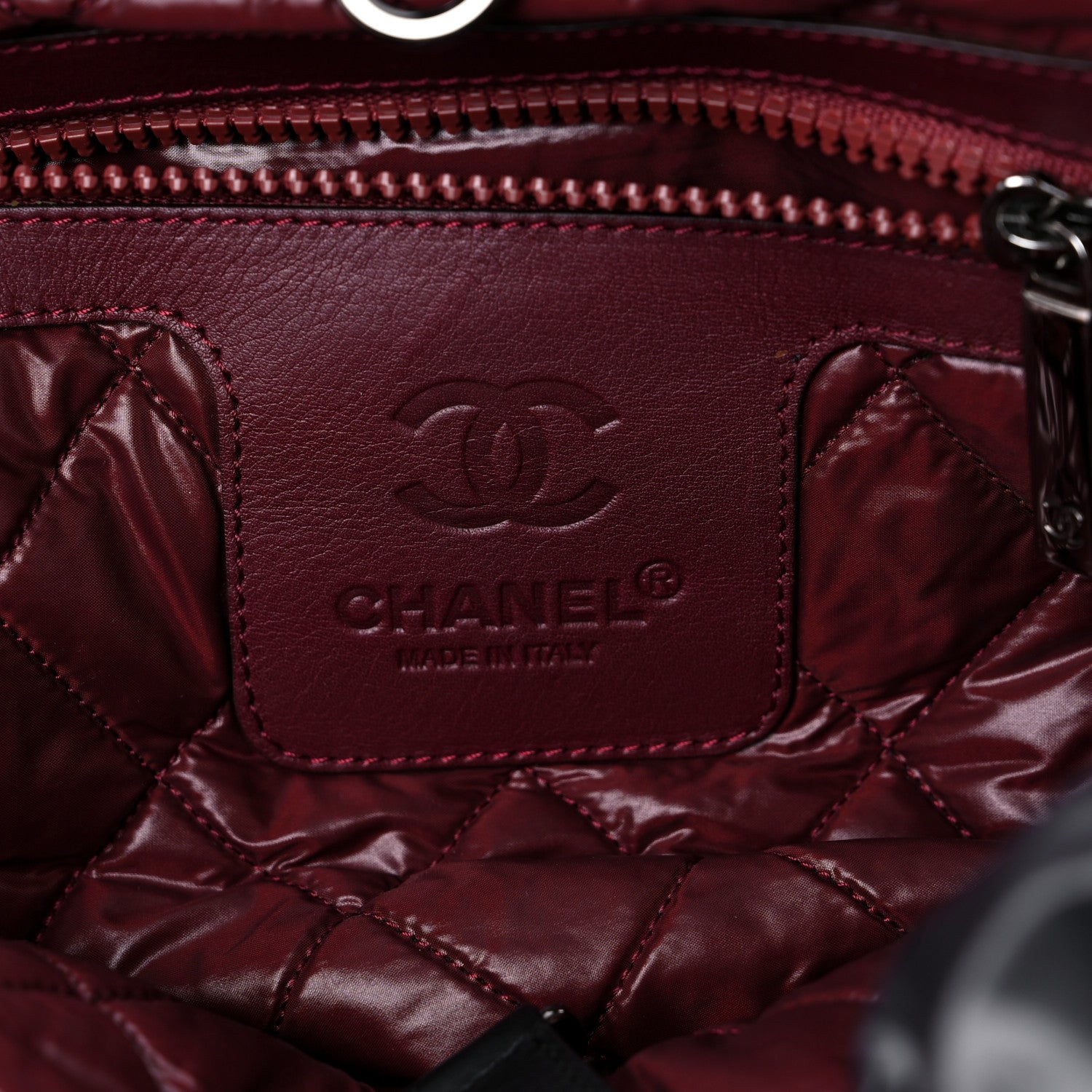 Chanel Nylon Quilted Medium Coco Cocoon Reversible Tote Black 5 of 7