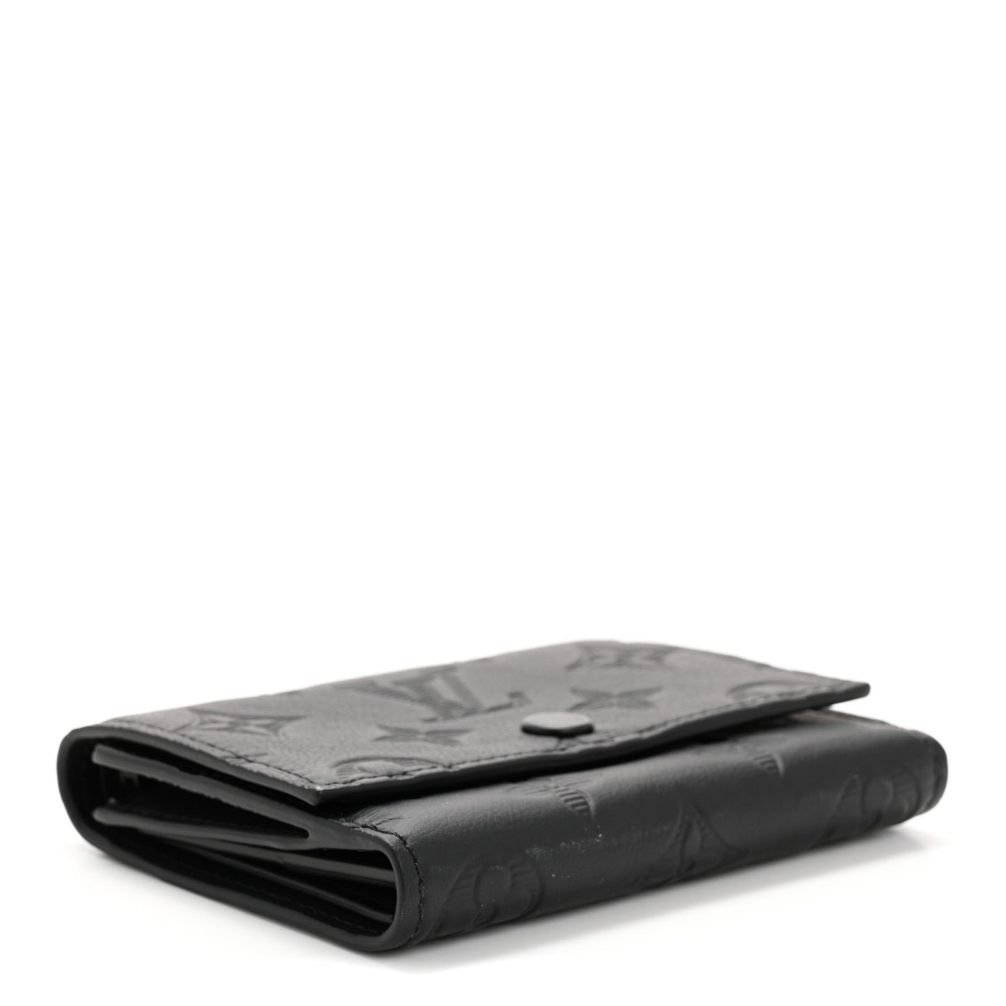Calfskin Monogram Shadow Victor Wallet Ultra Black