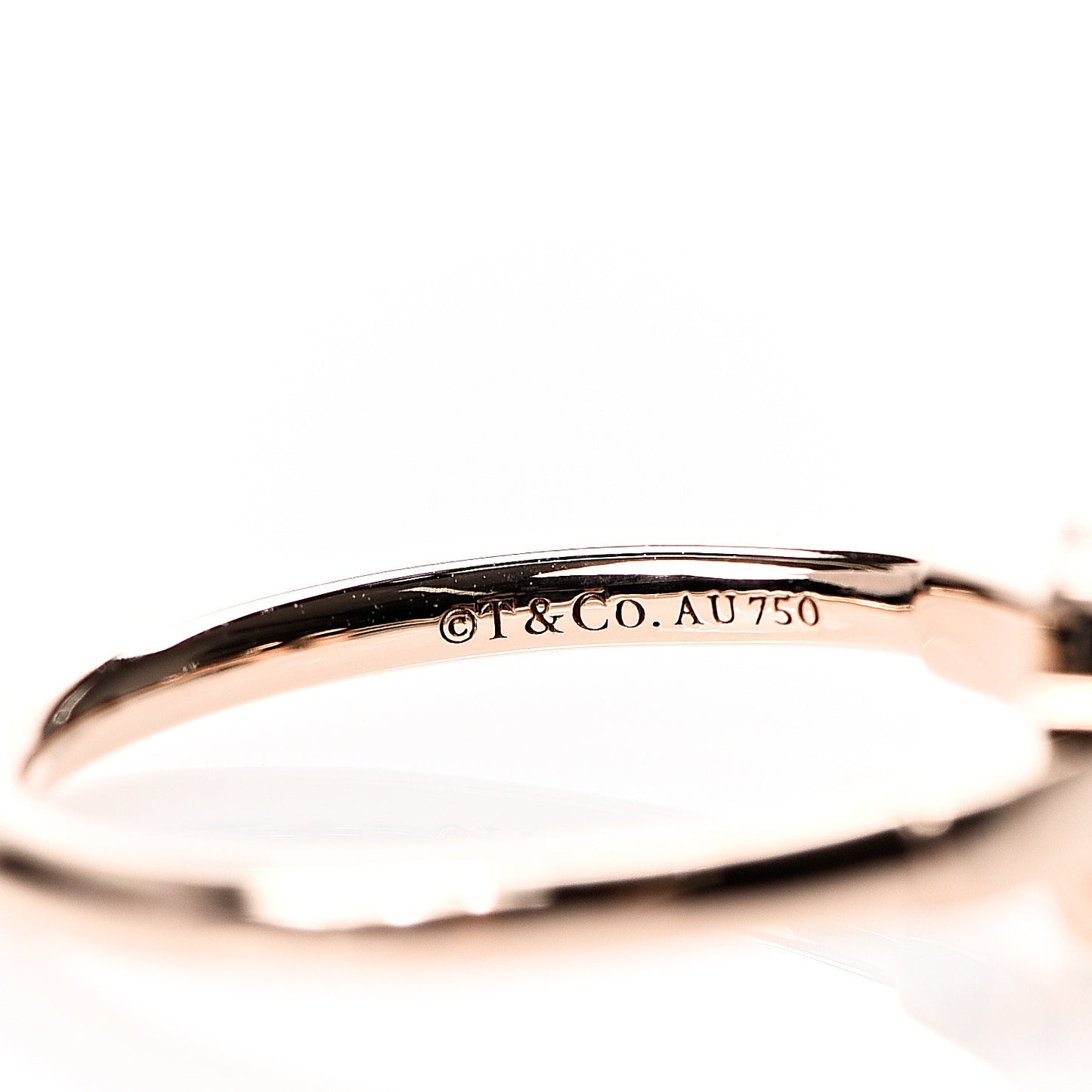 18K Rose Gold T Wire Ring 48 4.5