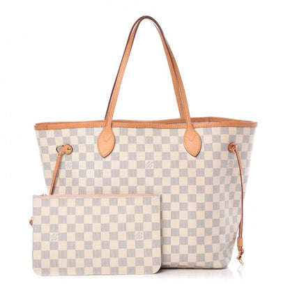 Louis Vuitton Damier Azur Neo Neverfull MM Rose Ballerine 1 of 20