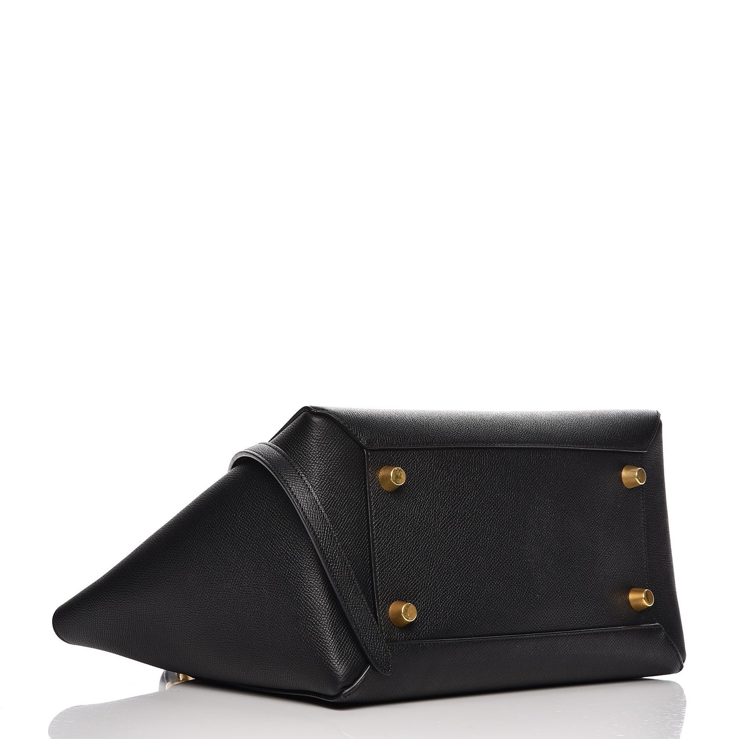 Grained Calfskin Mini Belt Bag Black