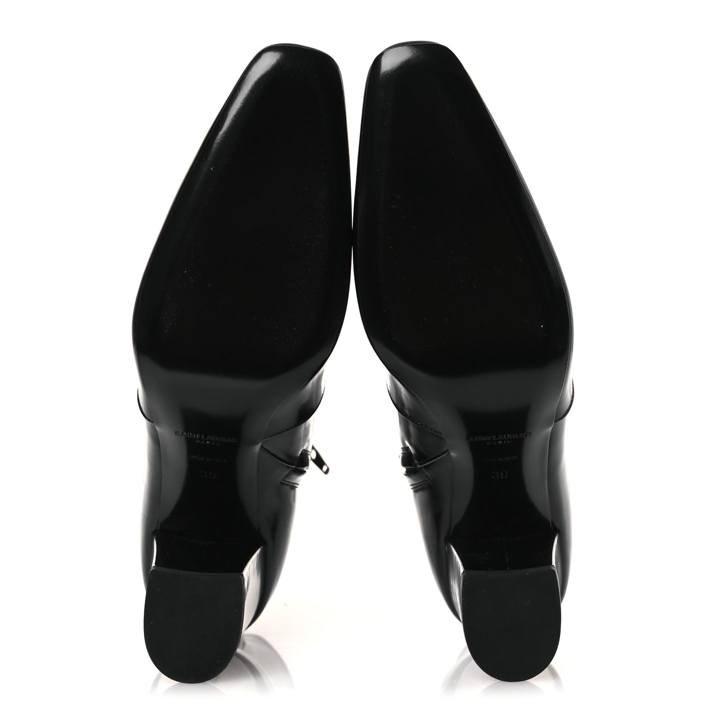 Vitello Marilyn Betty 70 Ankle Zip Boots 39 Black