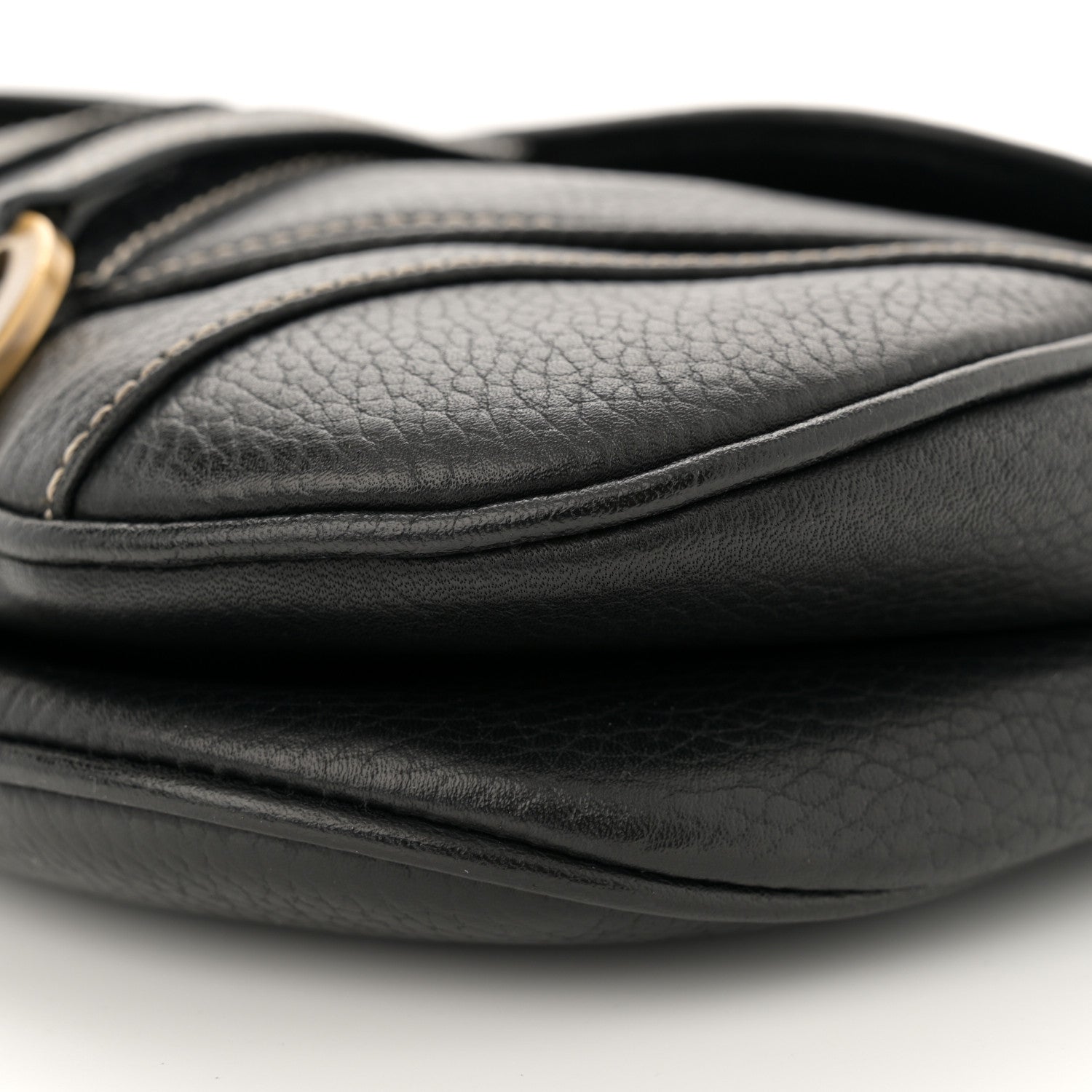 Christian Dior Calfskin Double Saddle Bag Black 10 of 11