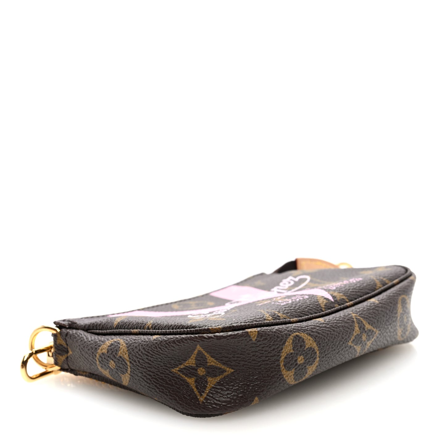 Monogram V Saint Tropez Mini Pochette Accessories Rose Ballerine