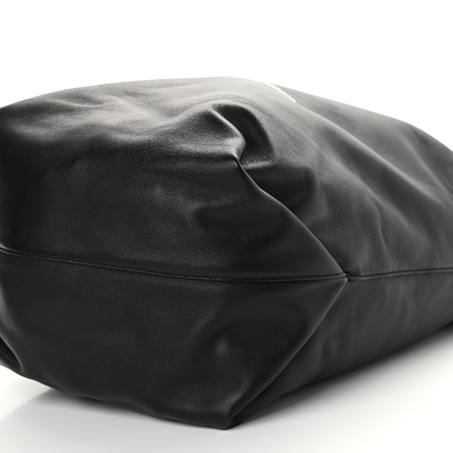Saint Laurent Lambskin Teddy Bucket Bag Black 8 of 8