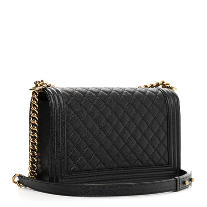 Chanel Caviar Quilted New Medium Boy Flap Black 3 of 12