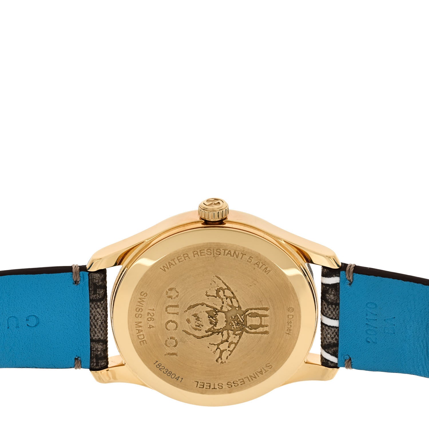 Gucci X DISNEY Stainless Steel Canvas 38mm G-Timeless Donald Duck Quartz Watch 4 of 8