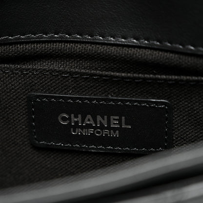 Chanel Calfskin Quilted CC Uniform Flap Belt Bag Black 6 of 10