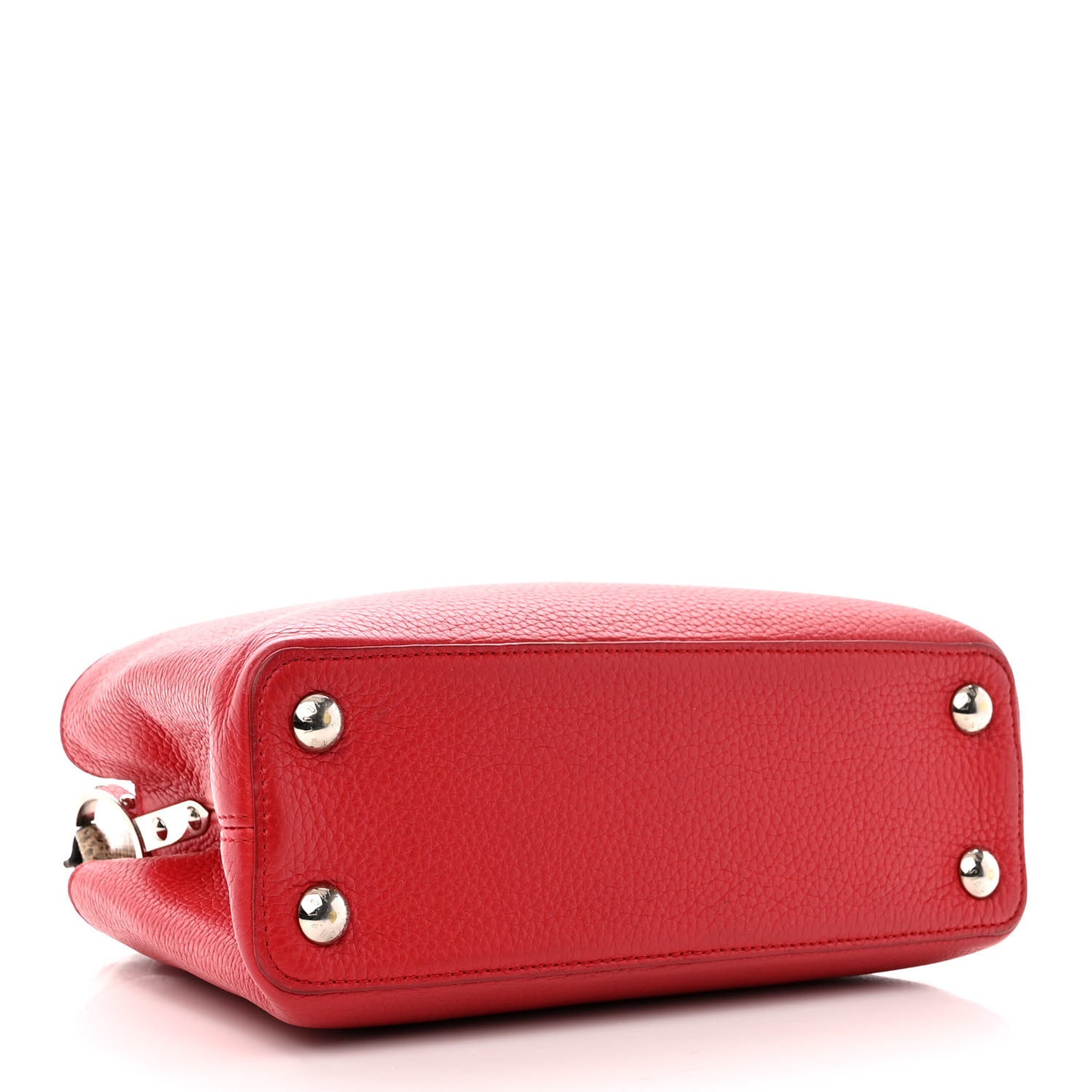 Taurillon Snakeskin Capucines BB Rubis