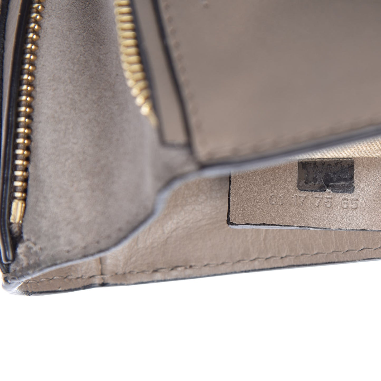 Suede Calfskin Mini Faye Backpack Motty Grey