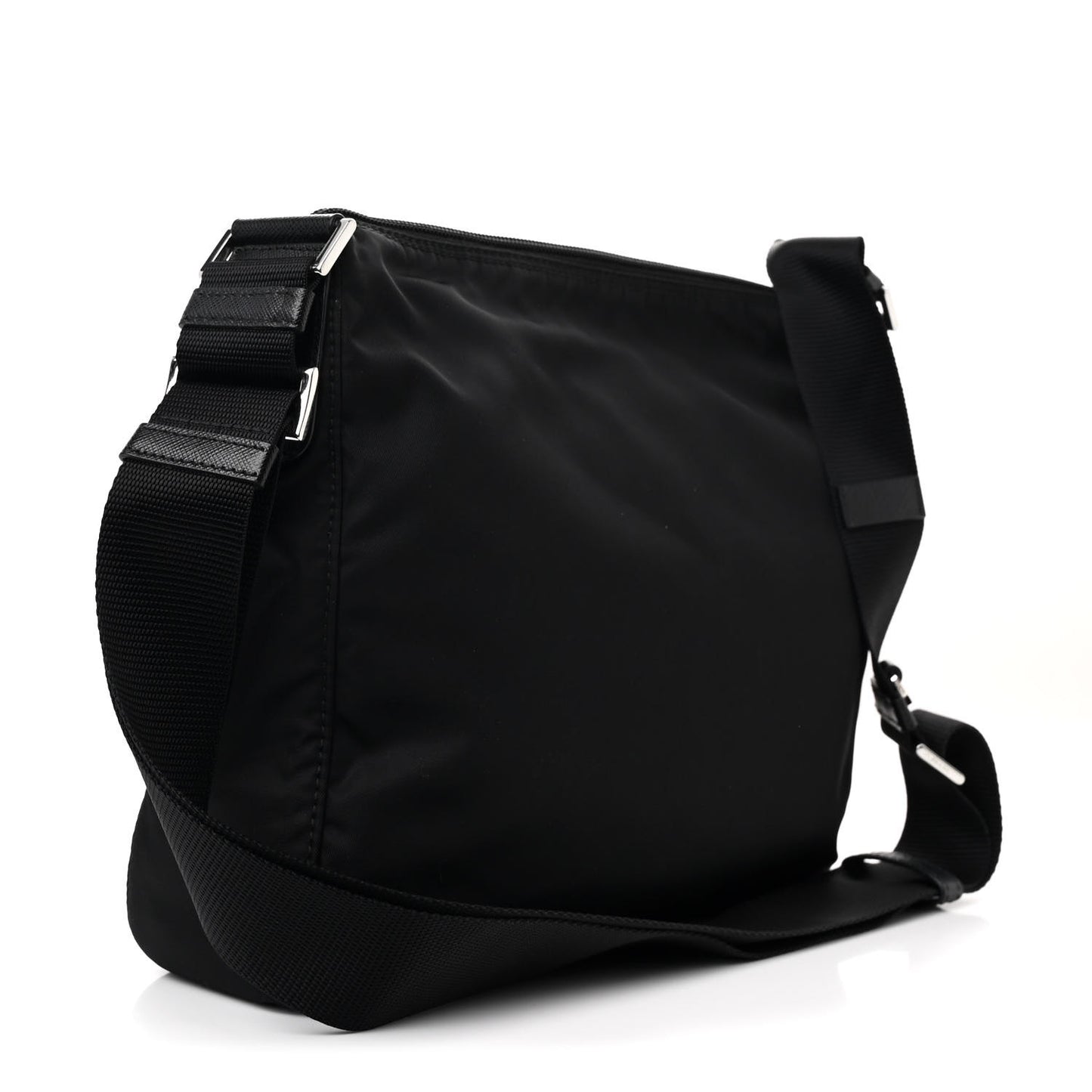 Tessuto Nylon Messenger Bag Black
