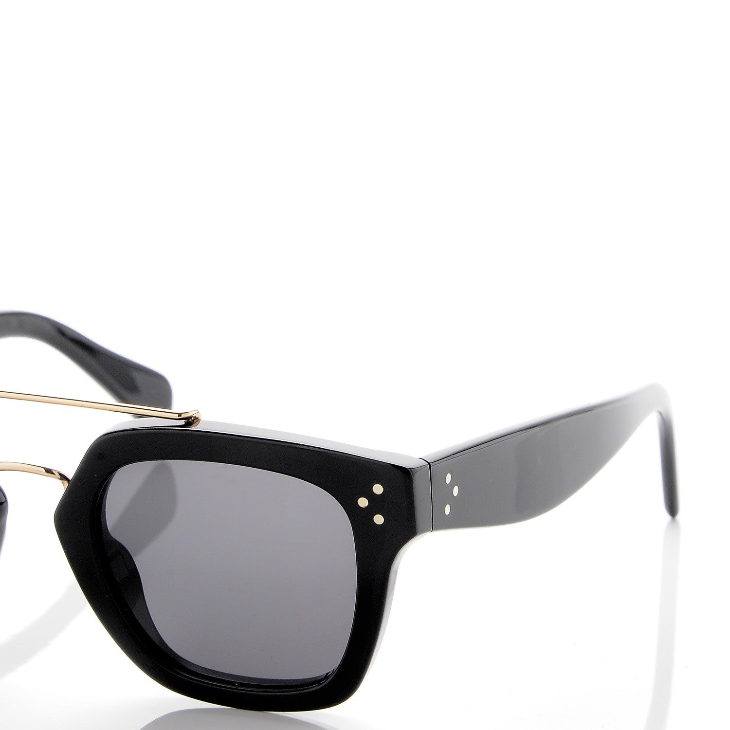 Celine Acetate Bridge Sunglasses CL41077/S Black 7 of 8