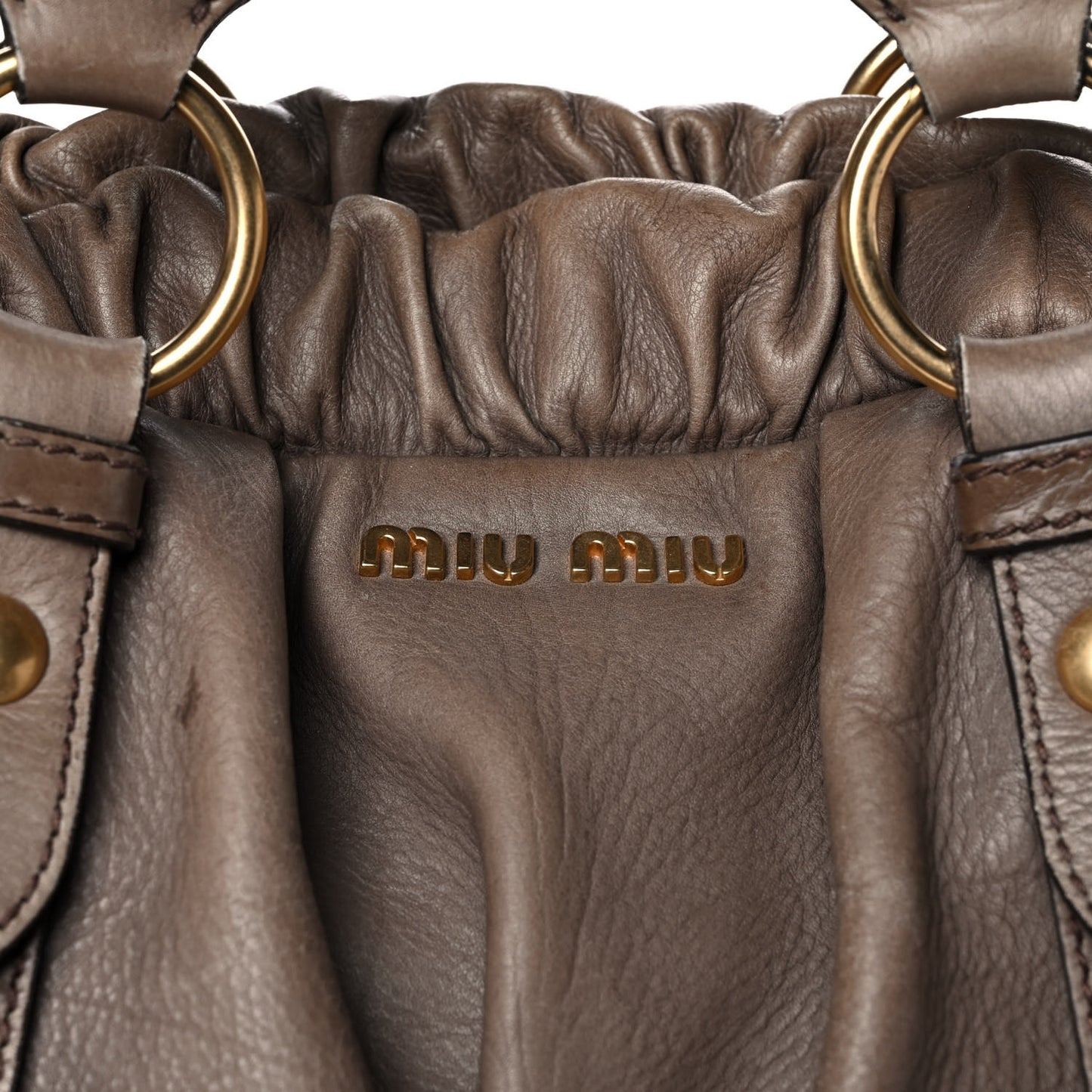 Vitello Lux Gathered Tote Juta