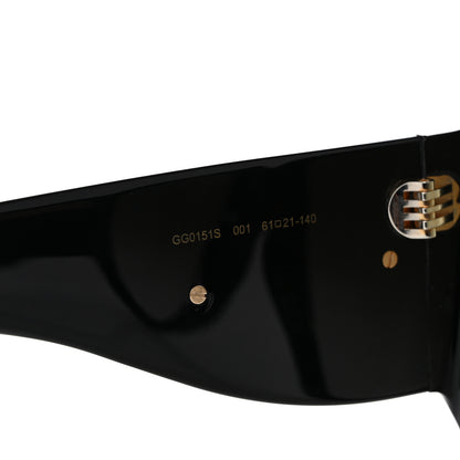 Gucci Acetate Oversized Interlocking G GG0151S Sunglasses Black 8 of 8
