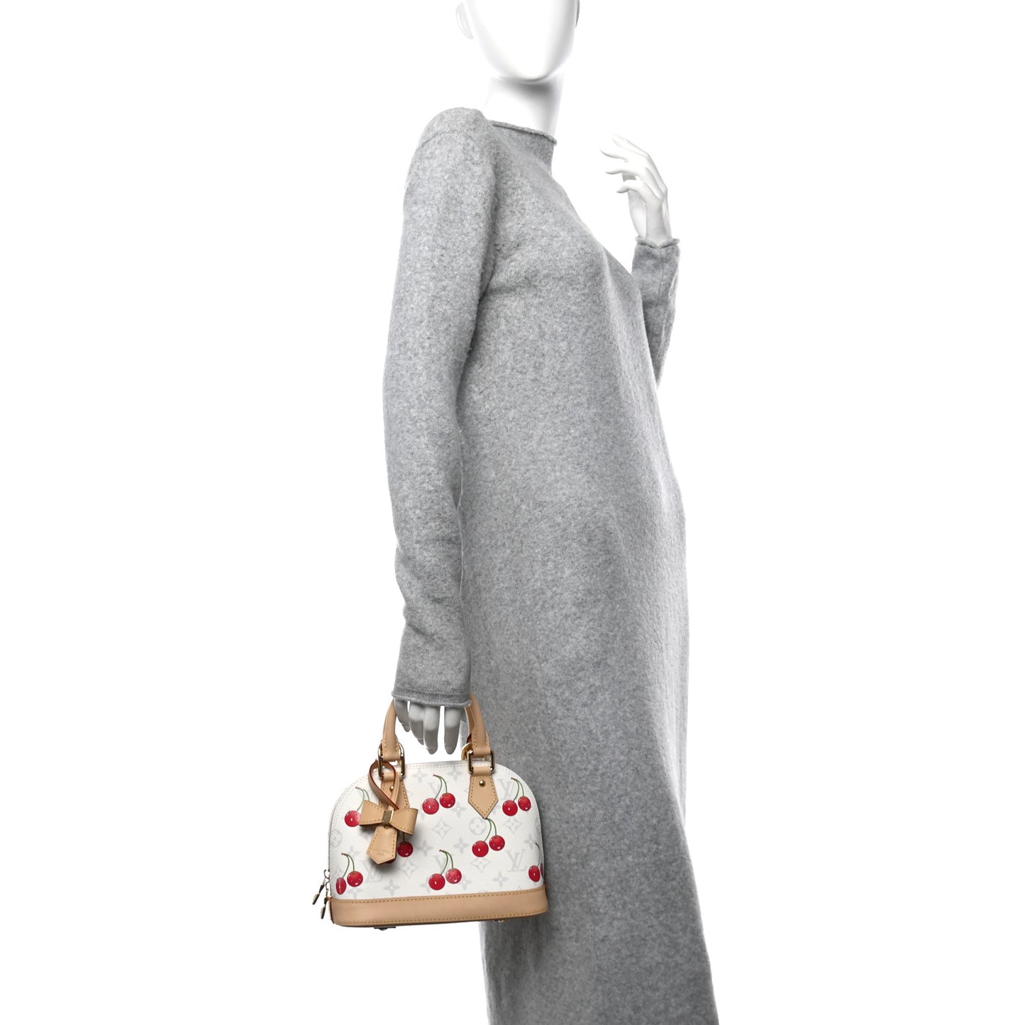 LV X TM Monogram Cerises Alma BB White