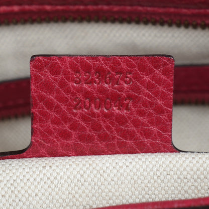 Gucci Pebbled Calfskin Medium Miss GG Top Handle Bag Dark Red 7 of 7