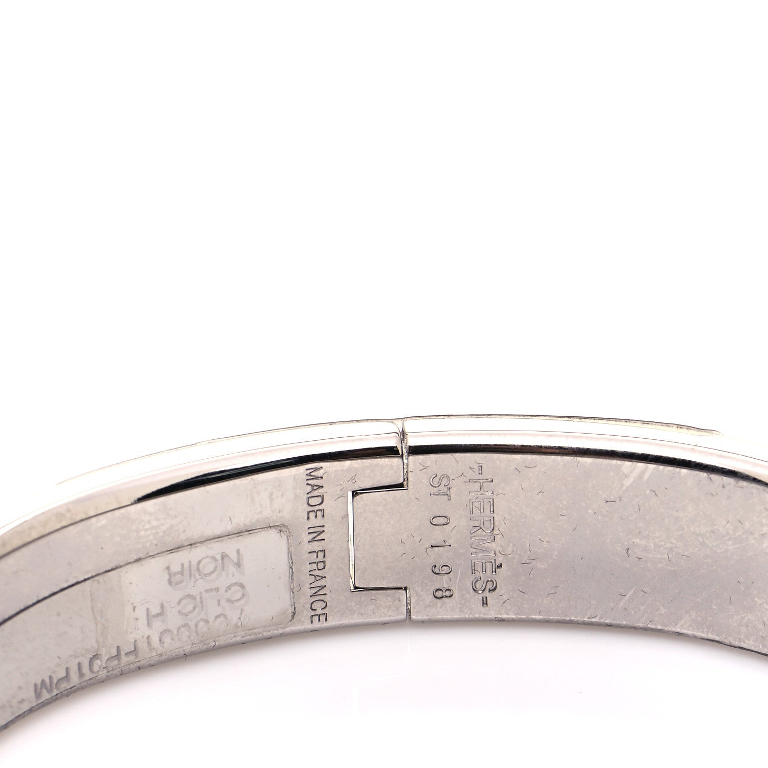 Hermes Enamel Narrow Clic Clac H Bracelet PM Black 4 of 6