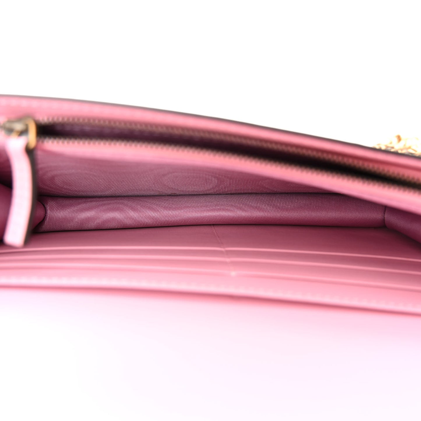 GG Supreme Monogram Strawberry Chain Wallet