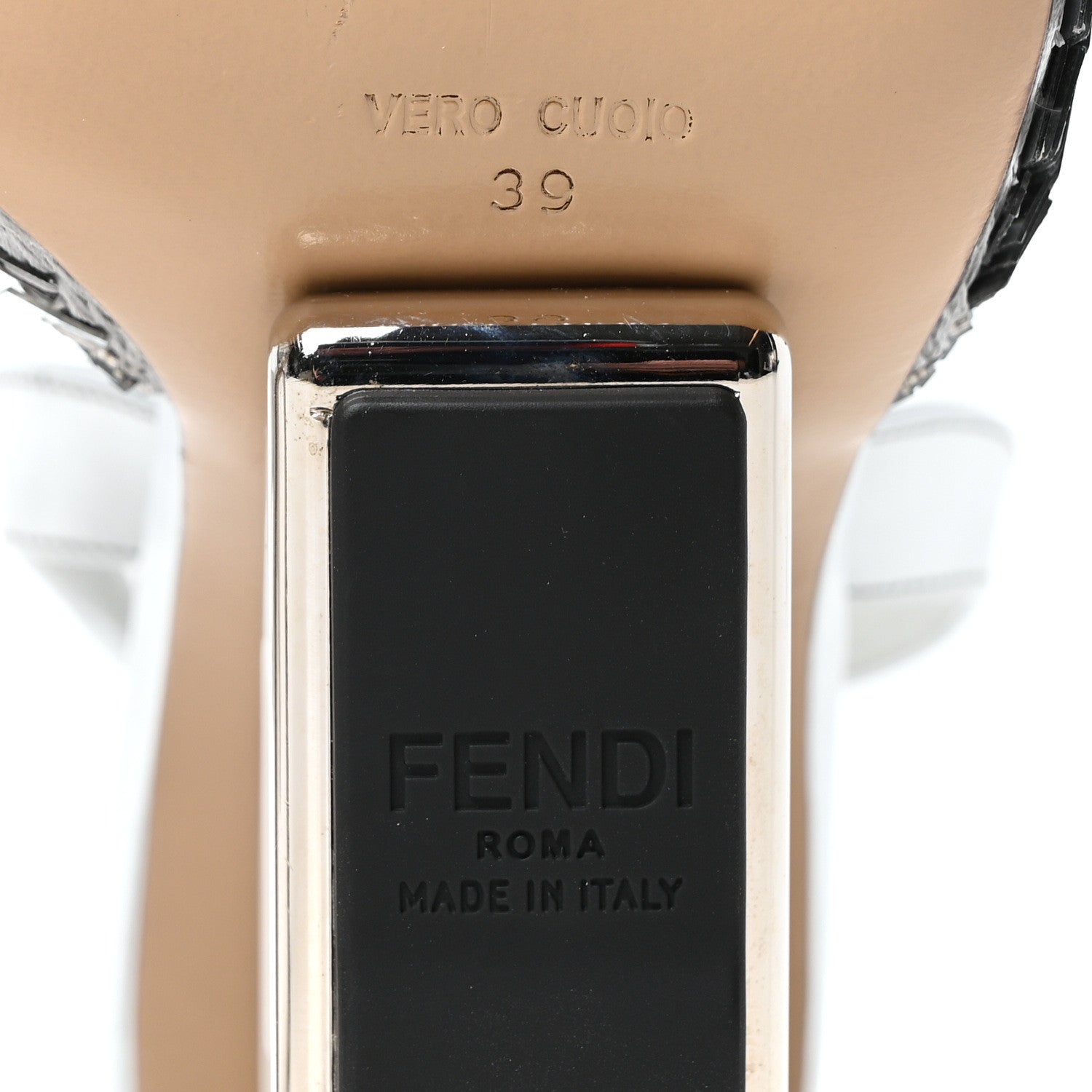 Fendi Crystal Fendi First Slingback Pump 37 39 Grigio 7 of 9
