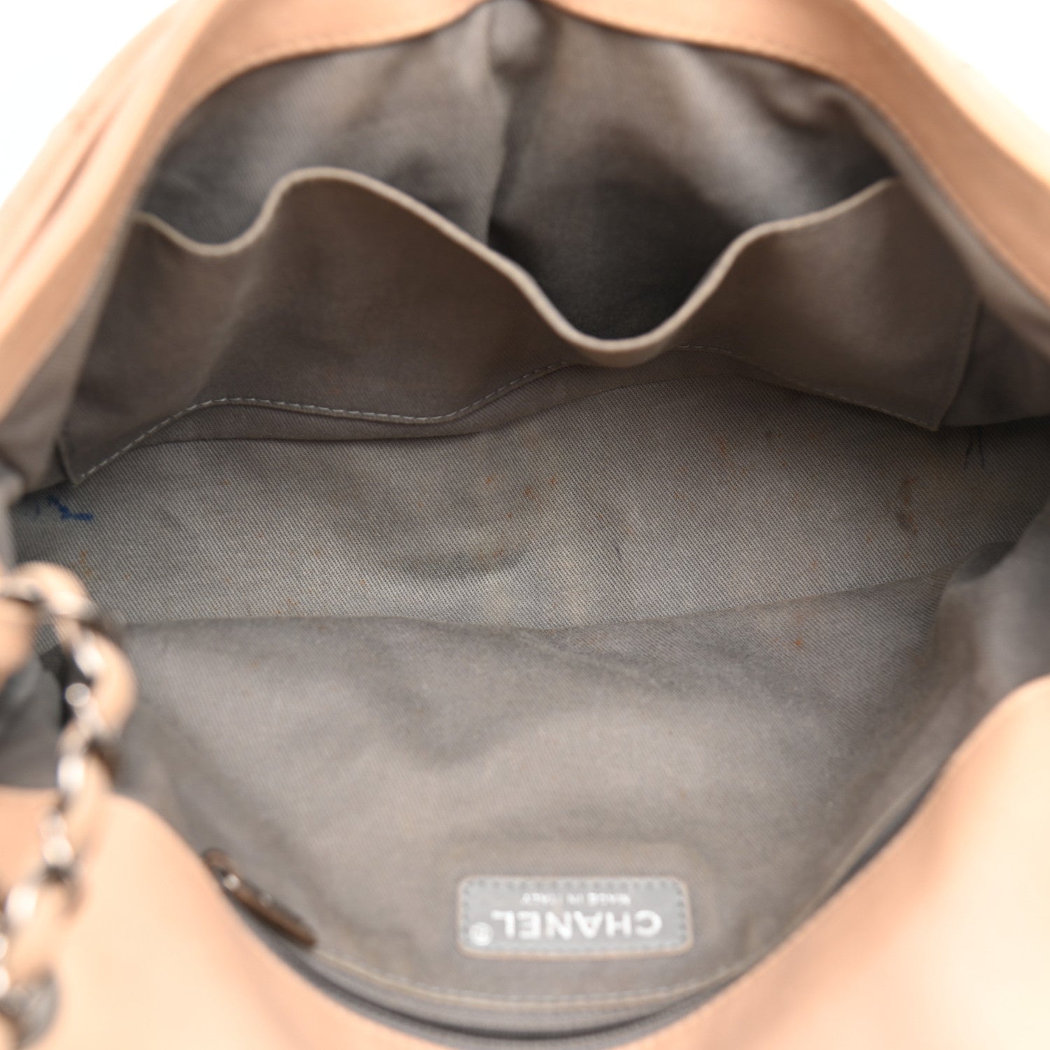 Chanel Grained Calfskin Medium Natural Beauty Flap Beige 5 of 13