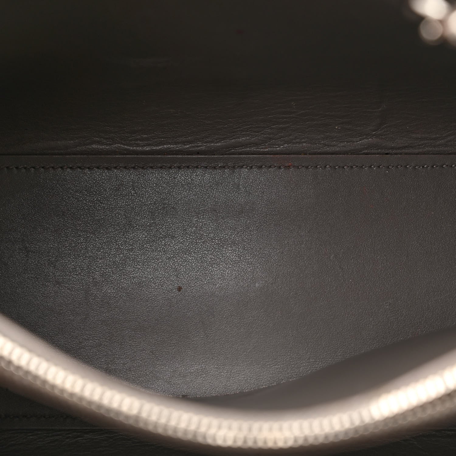 Saint Laurent Grained Calfskin Topstich Baby Sac De Jour Grey 5 of 20