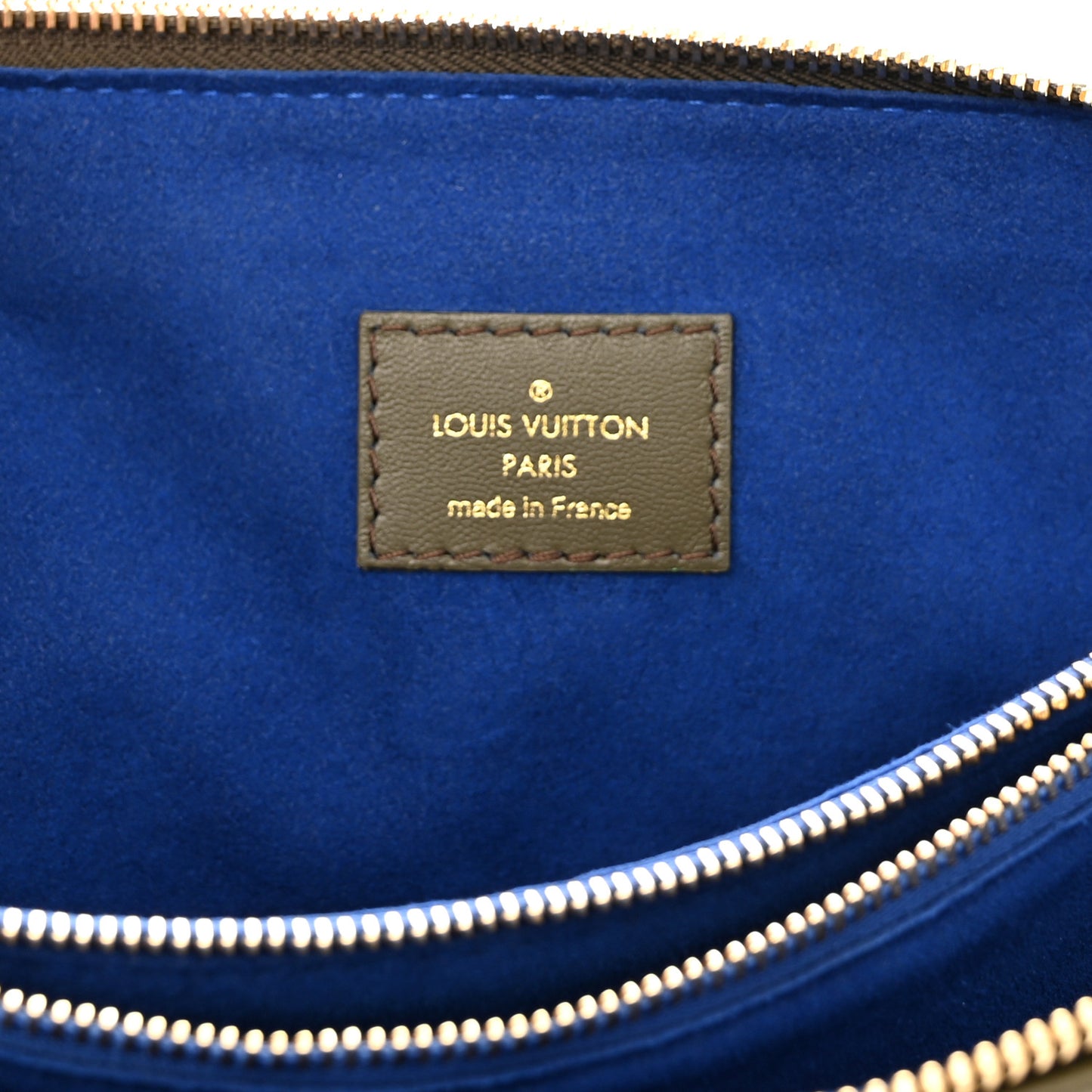 Lambskin Embossed Monogram Coussin MM Khaki
