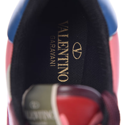 Valentino Garavani Nappa Suede Camouflage Mens Rockrunner Sneakers 44 Rosso Lacca Multicolor 7 of 7