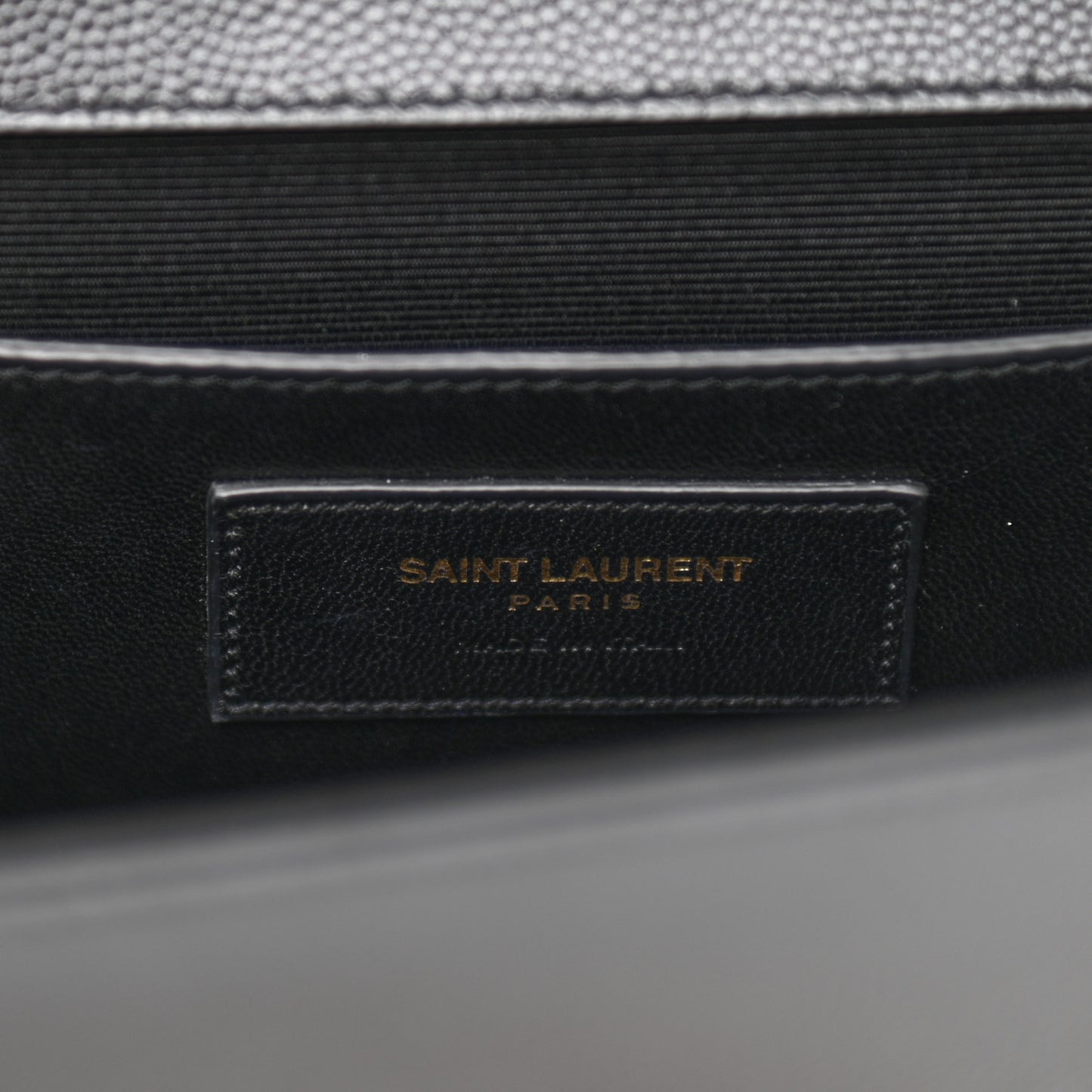 Grain De Poudre Medium Classic Monogram Kate Satchel Black