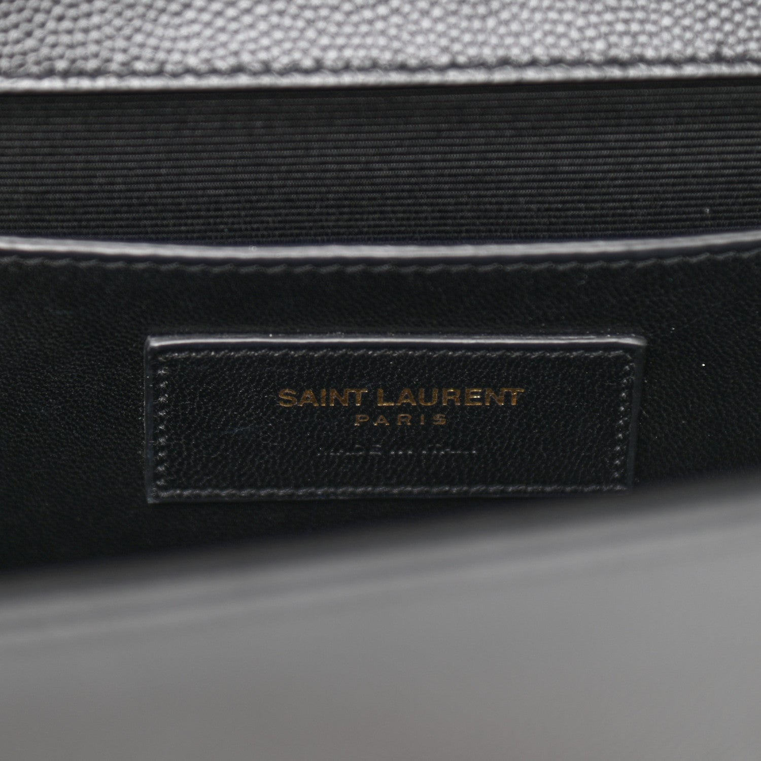 Saint Laurent Grain De Poudre Medium Classic Monogram Kate Satchel Black 7 of 10