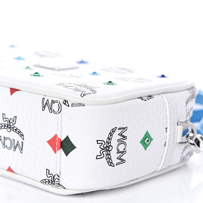 MCM Skyoptic Visetos Spectrum Diamond Camera Bag White 9 of 9