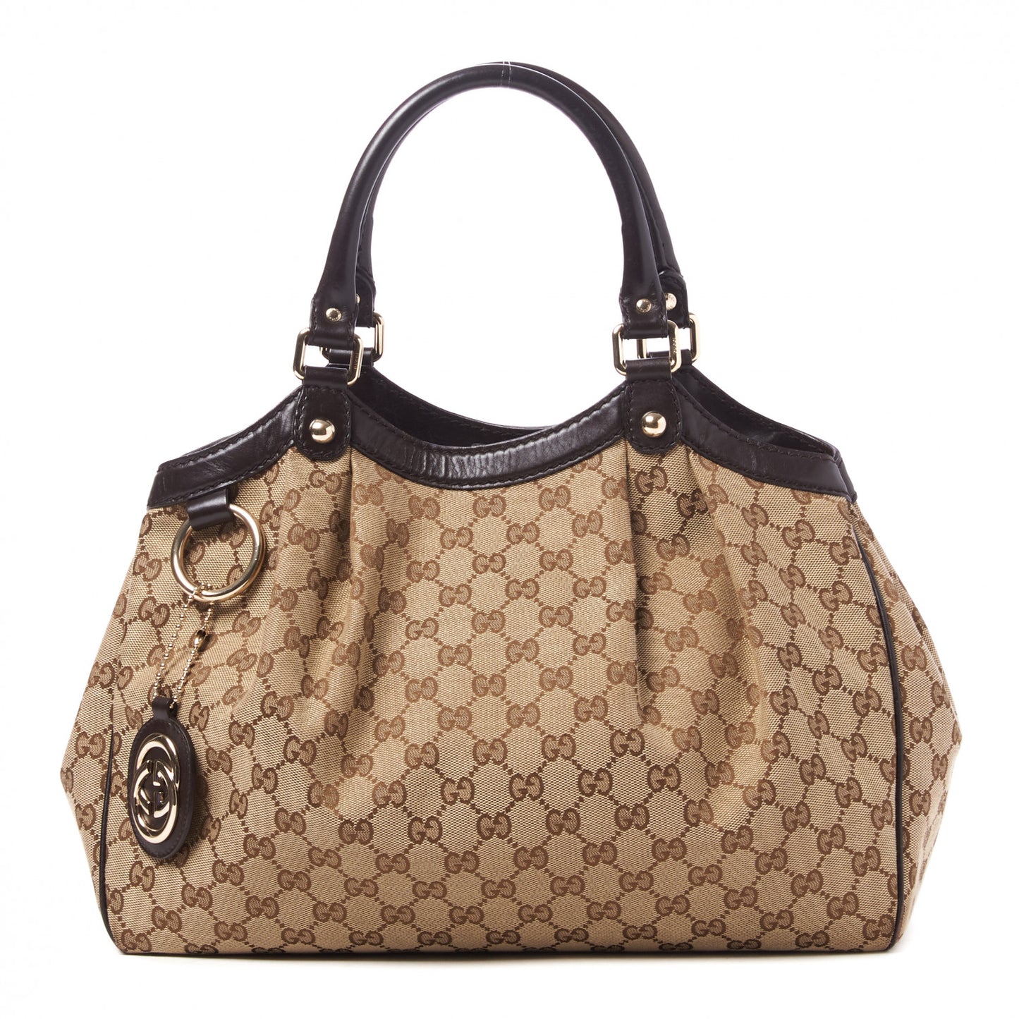 Monogram Medium Sukey Tote Dark Brown