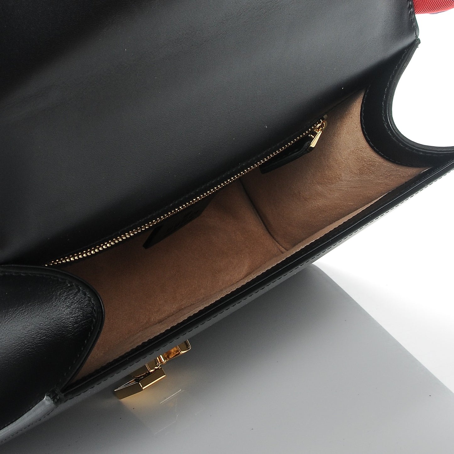 Calfskin Small Sylvie Shoulder Bag Black